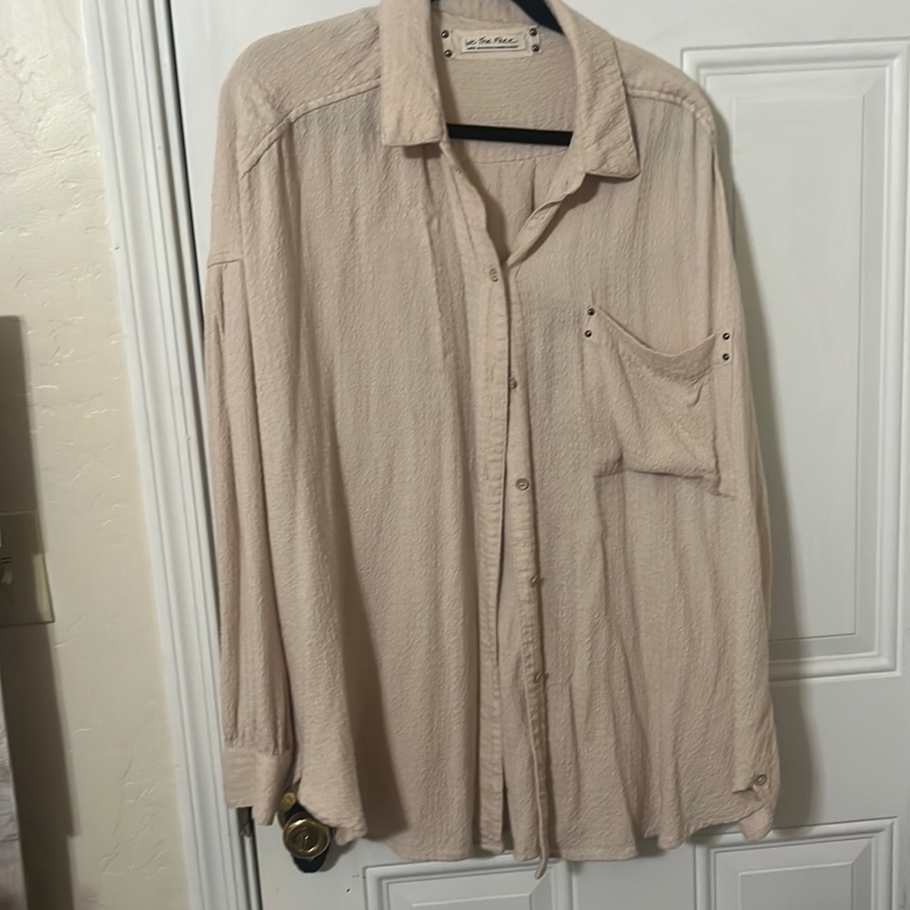We the free button up blouse